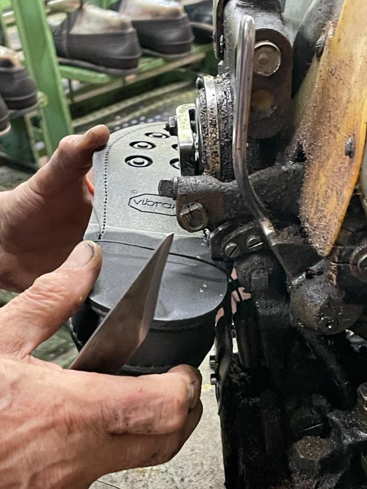 Cucitura rapida suola scarpa da uomo Cardinale