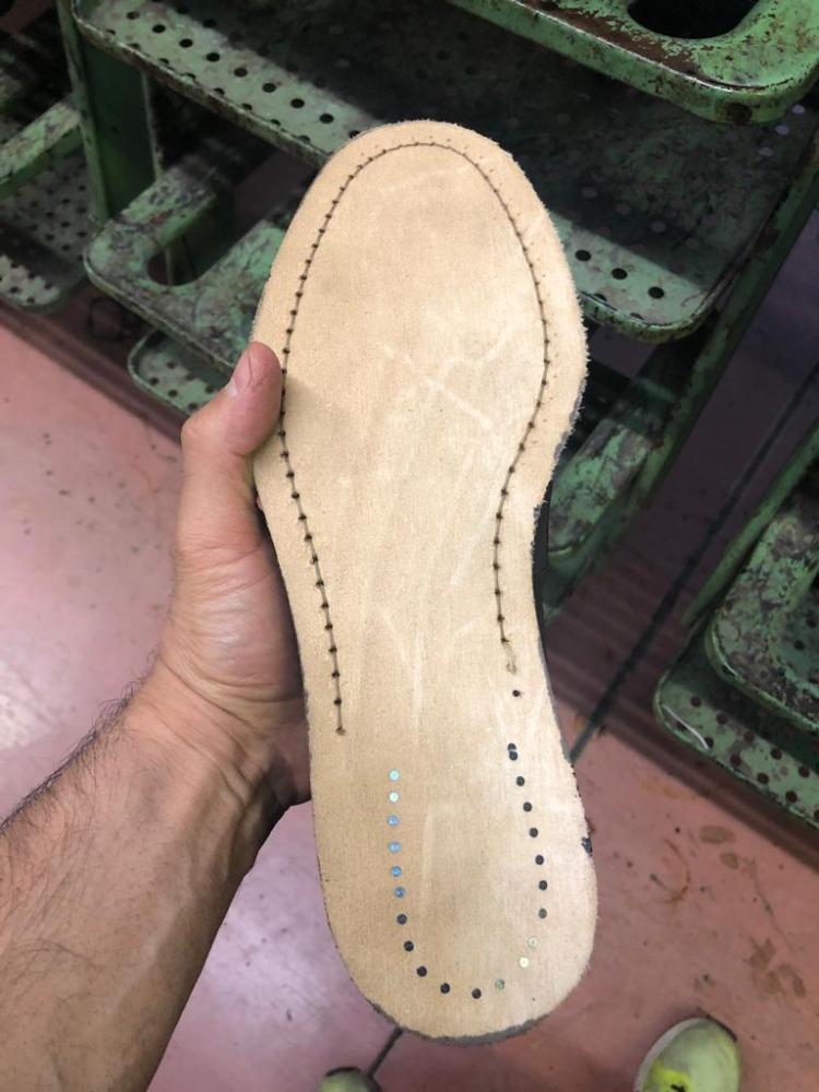 Prima suola scarpa artigianale Cardinale da uomo