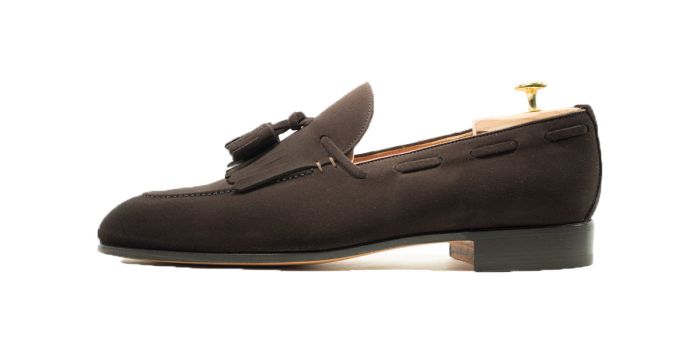 ANTIBES, SKU: 5816-crosta inglese -testa di moro-cuoio cucito