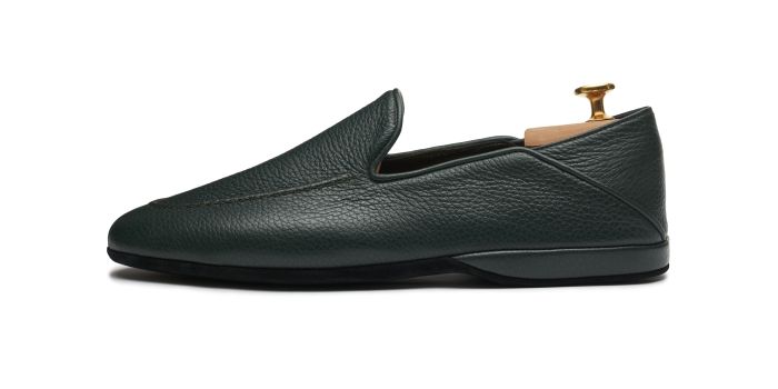 POMPIDOU, SKU: C20AD-PANTOFOLA CHIUSA STONDATA-FONDO CAMOSCIO-1