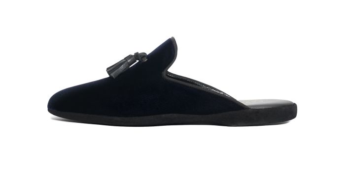 EIFFEL, SKU: G15NA-PANTOFOLA APERTA iIN VELLUTO CON FIOCCO