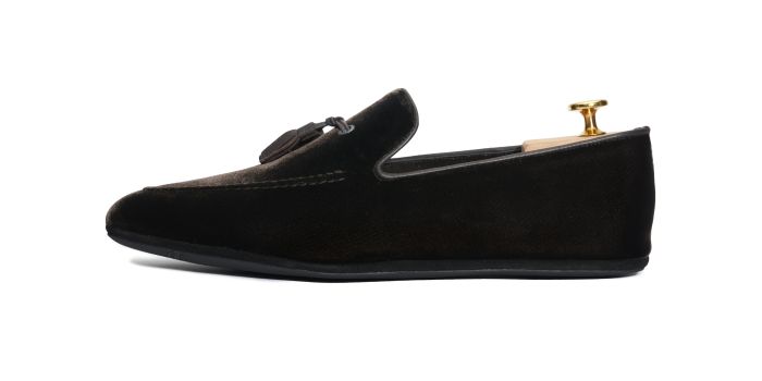 ROCHELLE, SKU: GC1AN-PANTOFOLA CON FIOCCHETTO IN VELLUTO MARRONE