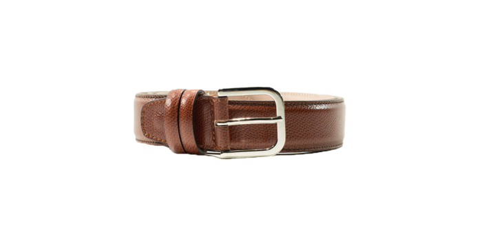 Cintura cuoio inglese martellata