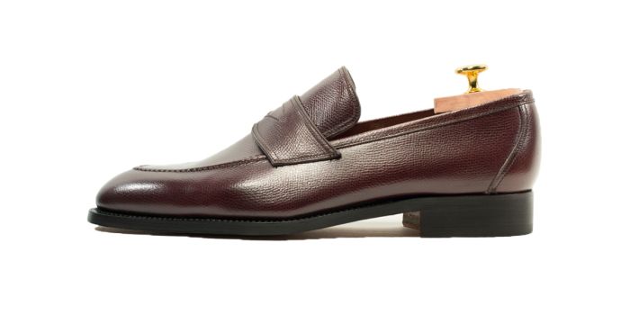 CLEVELAND, SKU: 5717-vitello martellato bordeaux-cuoio