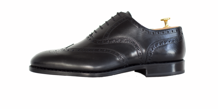 KENSINGTON, SKU: 5626-vitello nero-cuoio-goodyear