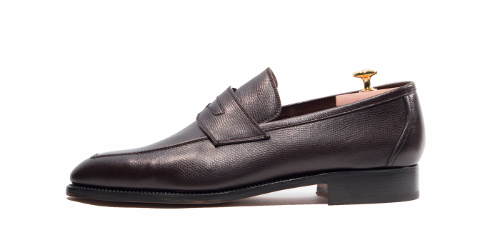 SHELTON, SKU: 5660-vitello martellato testa di moro-cuoio